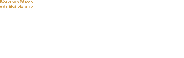 Workshop Páscoa
8 de Abril de 2017 Cooking Lab, Instituto Superior de Agronomia Nas instalações do Cooking Lab no Inst. Superior de Agronomia, pais e filhos aprenderam com a Chef Céu Carvalho da “Céu Chocolatier” a fazer ovos de chocolate trufados, ulilizando o excelente chocolate “El Rey”! Um sucesso! Links:
Cooking Lab: Céu Chocolatier: Chocolates El Rey: 